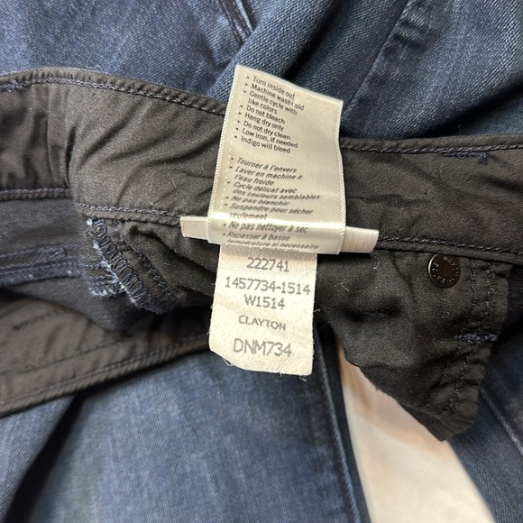 Paige Manhattan Bootcut Jeans Size 26 Clayton Dark Wash Stretch EUC - Picture 10 of 15